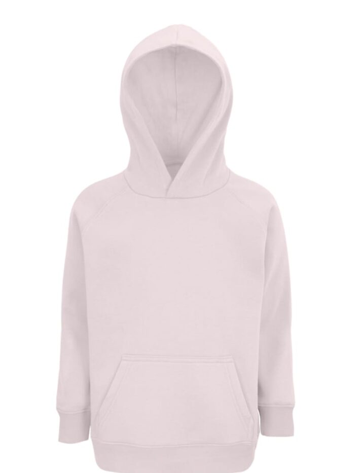 Kids Moda Παιδική Μπλούζα απο Χοντρό Φούτερ με Κουκούλα Μαύρη