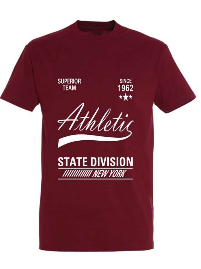 Παιδικό Βαμβακερό T-shirt Μπορντό Athletic