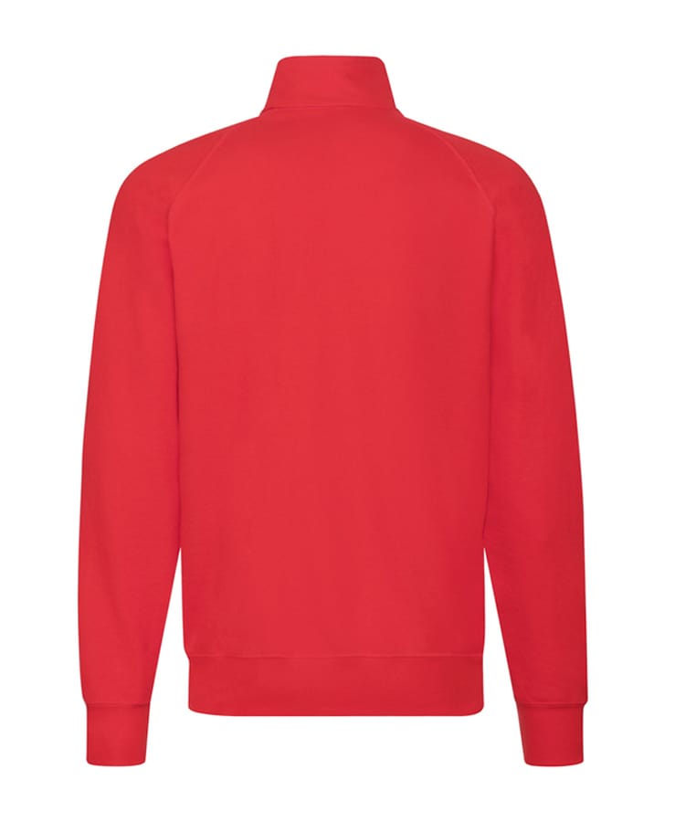 Ανδρική Ζακέτα Κόκκινη με Γιακά, Χοντρό Φούτερ - Image 3