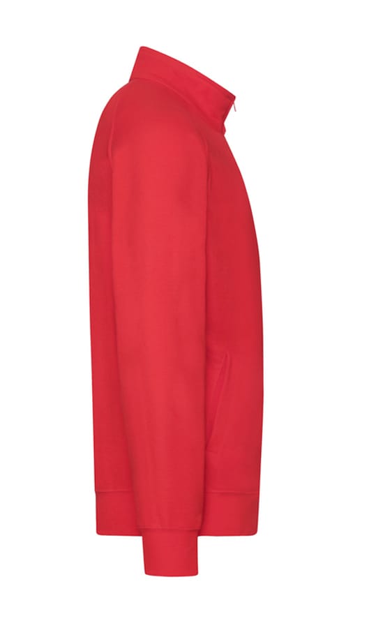 Ανδρική Ζακέτα Κόκκινη με Γιακά, Χοντρό Φούτερ - Image 2