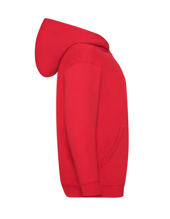 Γυναικεία Ζακέτα Φούτερ με Κουκούλα, Κόκκινη - Image 3