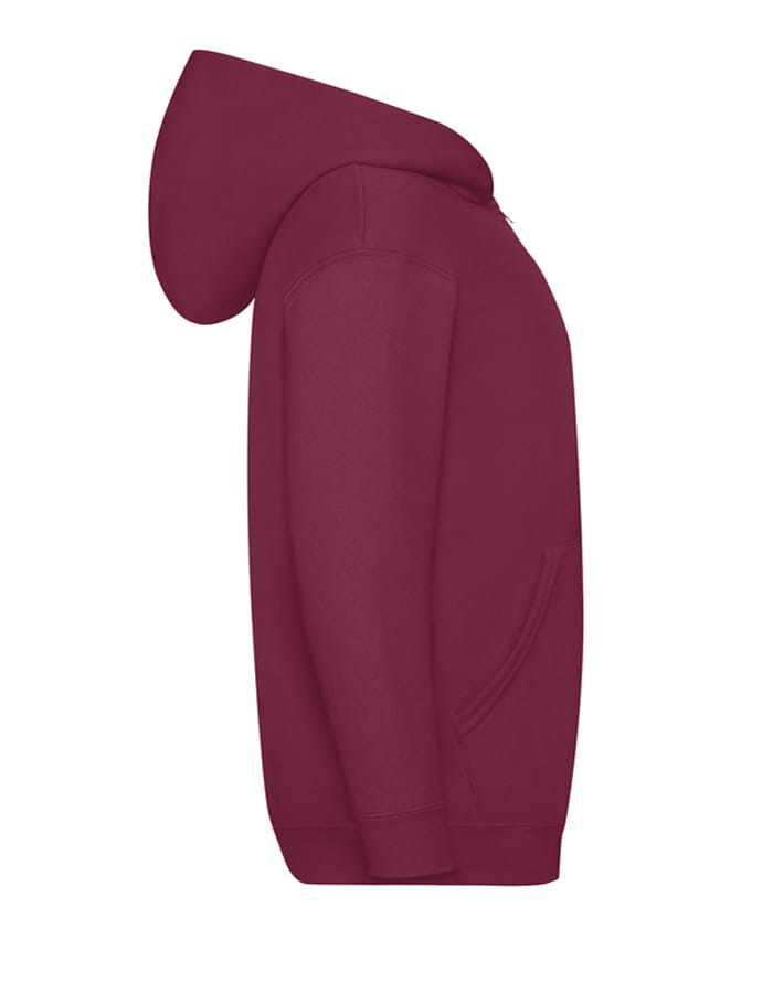 Γυναικεία Ζακέτα Φούτερ με Κουκούλα Μπορντό - Image 3