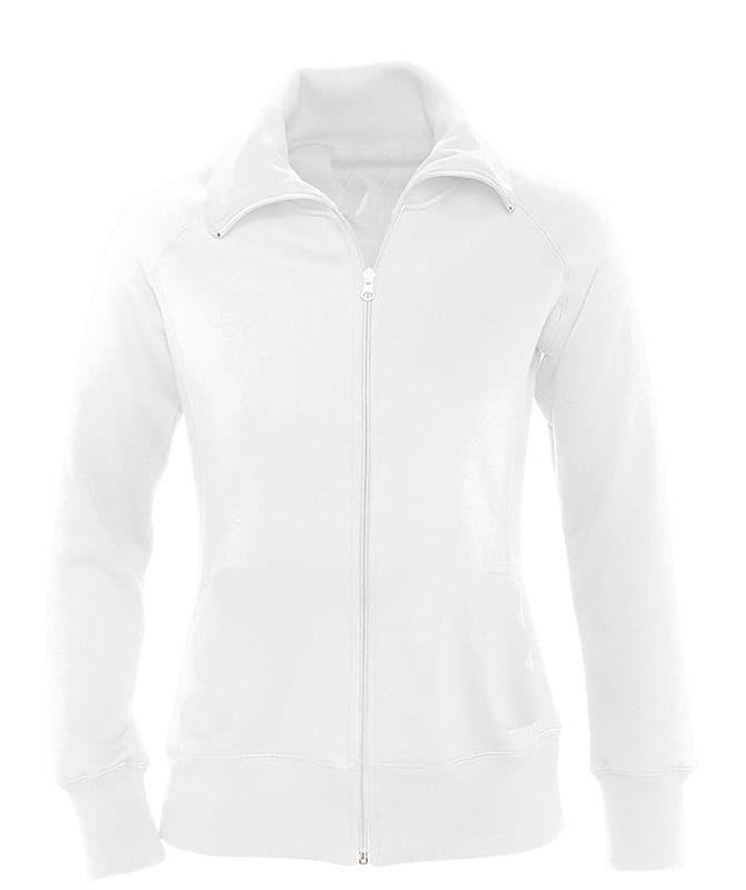 Γυναικεία Ζακέτα Φούτερ με Γιακά Λευκή