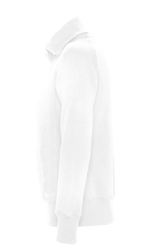 Γυναικεία Ζακέτα Φούτερ με Γιακά Λευκή - Image 3