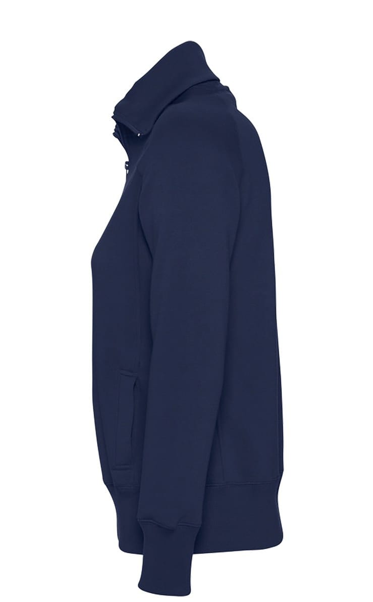 Γυναικεία Ζακέτα Φούτερ με Γιακά Μπλέ Μαρέν - Image 3