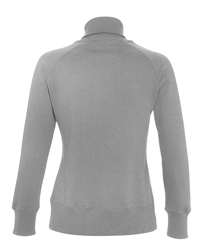 Γυναικεία Ζακέτα Φούτερ με Γιακά Γκρί Μελανζέ - Image 2