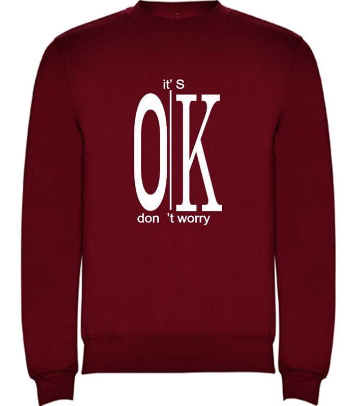 Ανδρική Μπλούζα Φούτερ Ok