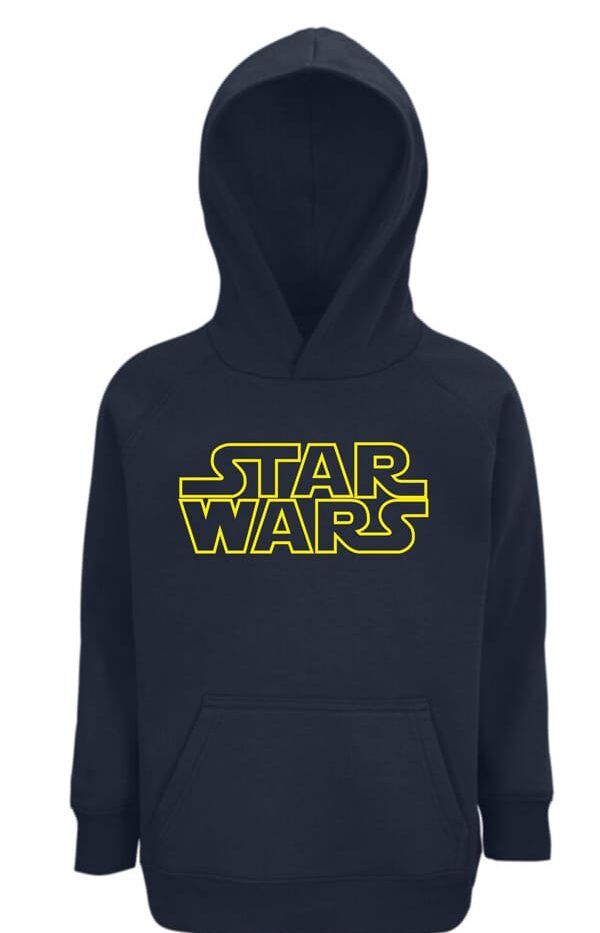Kids Moda Παιδική Μπλούζα "STARWARS Ι" απο Χοντρό Φούτερ με Κουκούλα Μαρέν