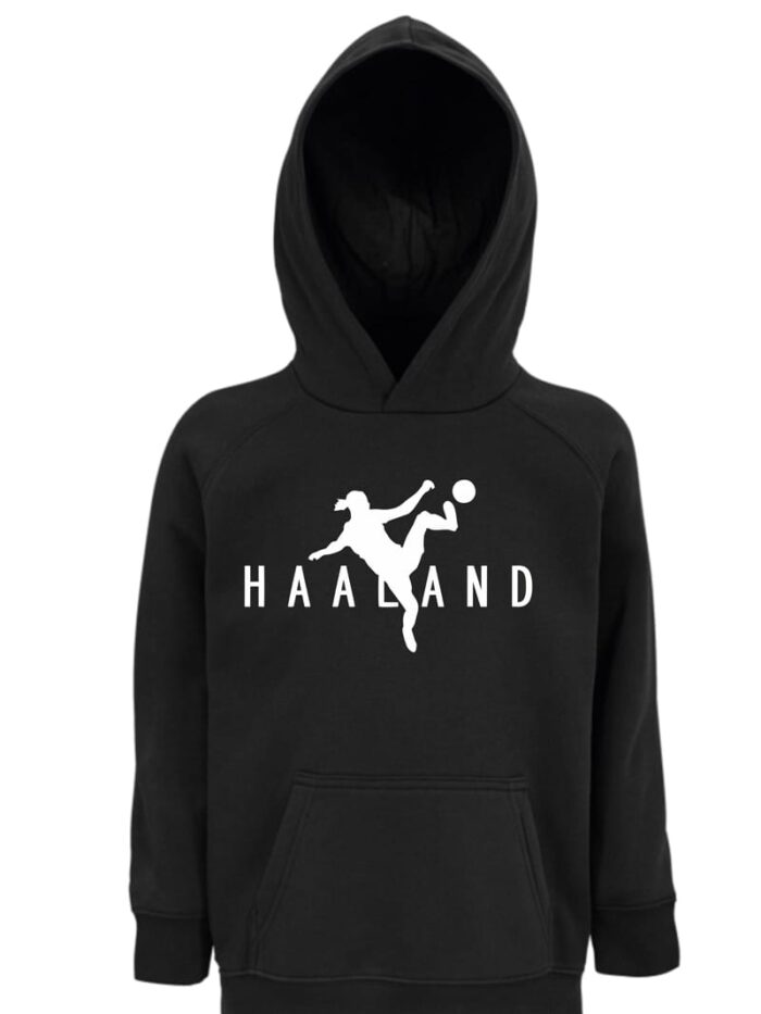 Kids Moda Παιδική Μπλούζα Φούτερ Haaland με Κουκούλα