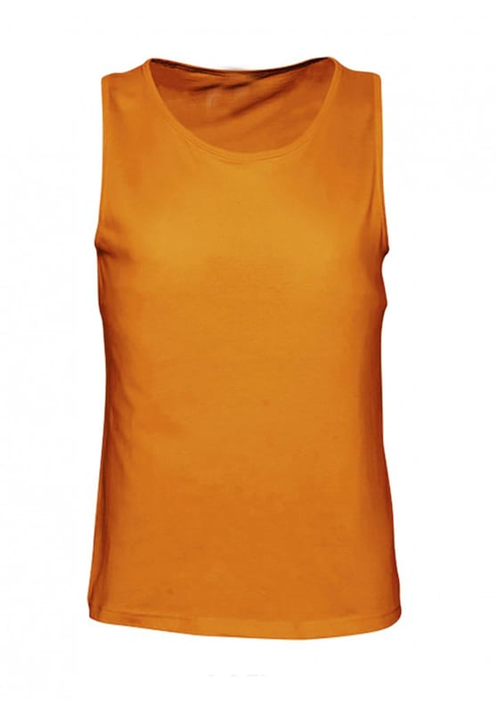 Ανδρική Βαμβακερή Μπλούζα Αμάνικη Πορτοκαλί