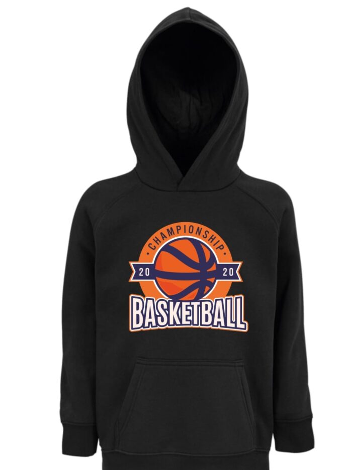 Kids Moda Παιδική Μπλούζα Φούτερ Basketball με Κουκούλα