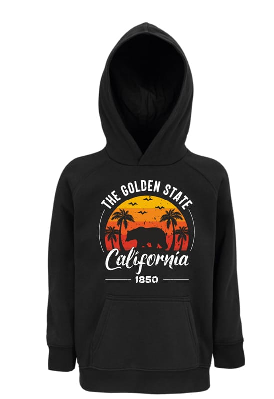 Kids Moda Παιδική Μπλούζα California από Χοντρό Φούτερ με Κουκούλα