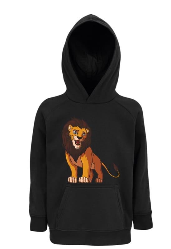 Kids Moda Παιδική Μπλούζα Φούτερ Lion με Κουκούλα