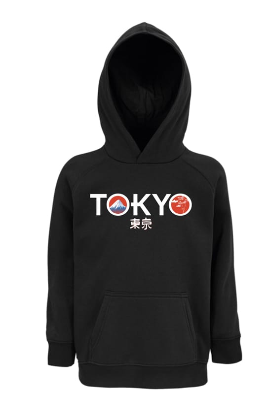 Παιδική Μπλούζα TOKYO από Χοντρό Φούτερ με Κουκούλα