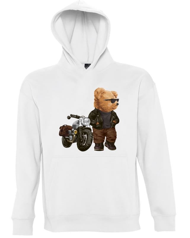 Ανδρική Μπλούζα Φούτερ Bear με Κουκούλα - Image 6