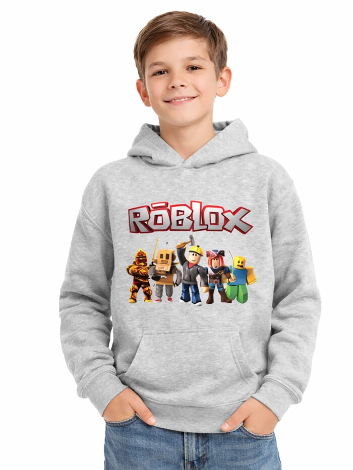 Kids Moda Μπλούζα Φούτερ Roblox Παιδική με Κουκούλα